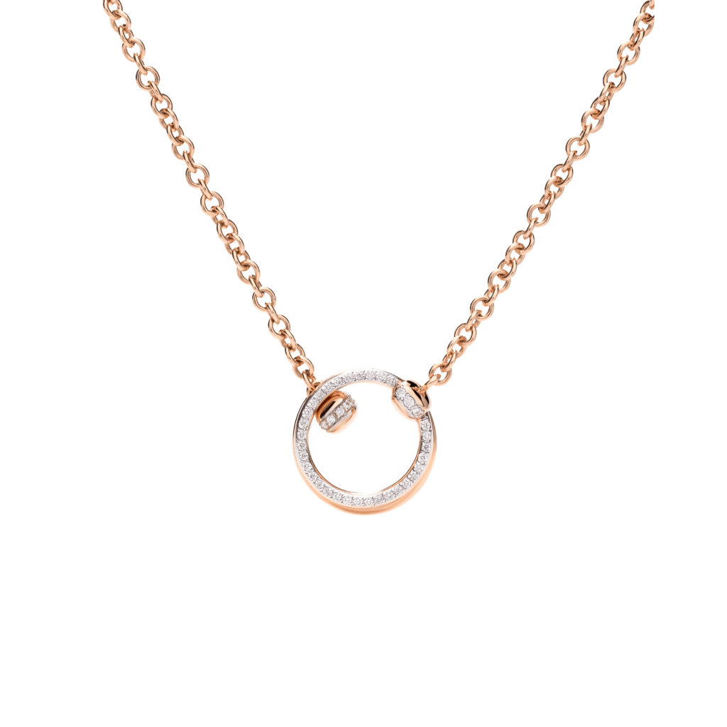 Pomellato Pomellato Together collier roodgoud met diamant - PCC4013 O7WHR DB000 - #1 Pomellato Pomellato Together collier roodgoud met diamant - PCC4013 O7WHR DB000 - #1