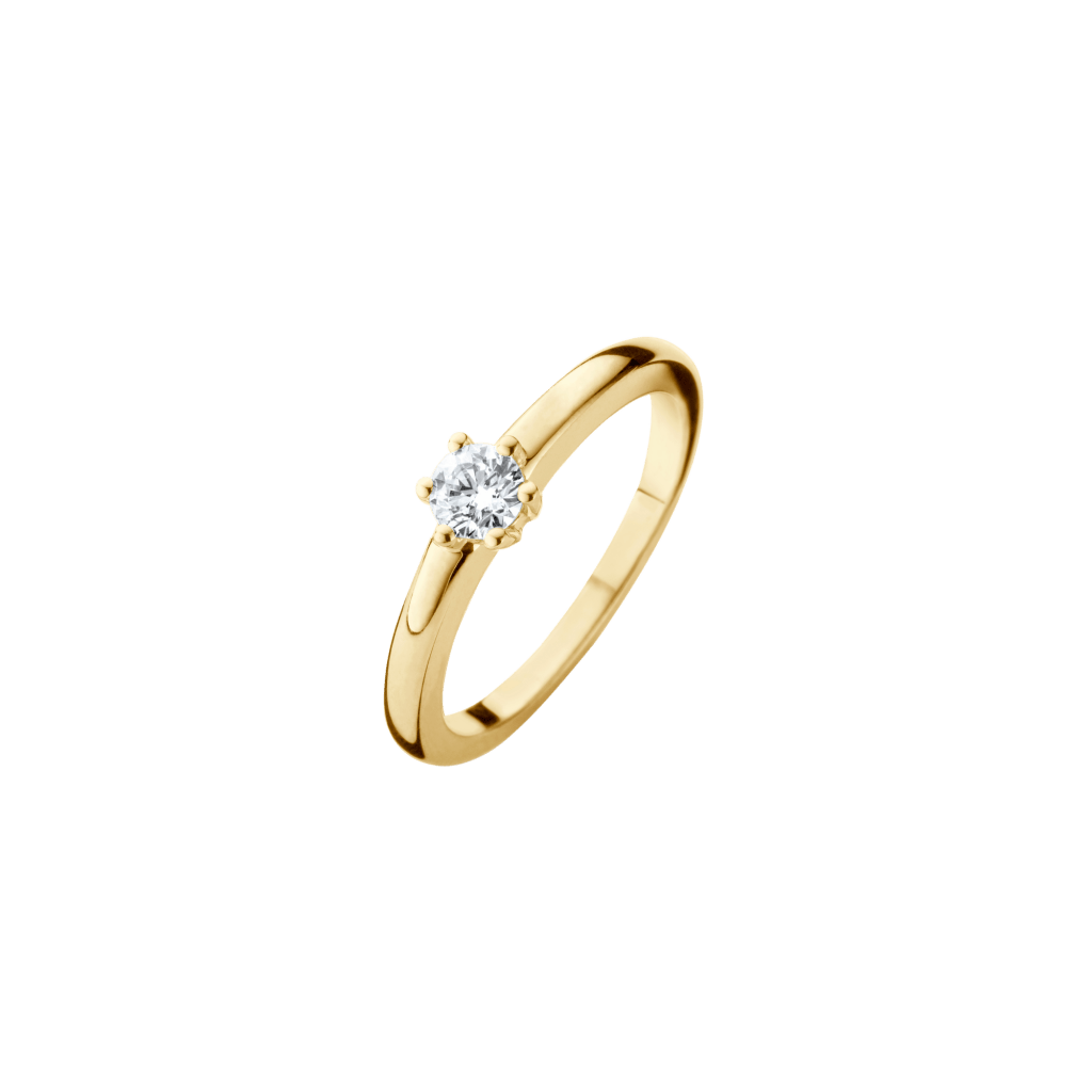 Schaap en Citroen Diamonds ring geelgoud met diamant - #1 Schaap en Citroen Diamonds ring geelgoud met diamant - #1