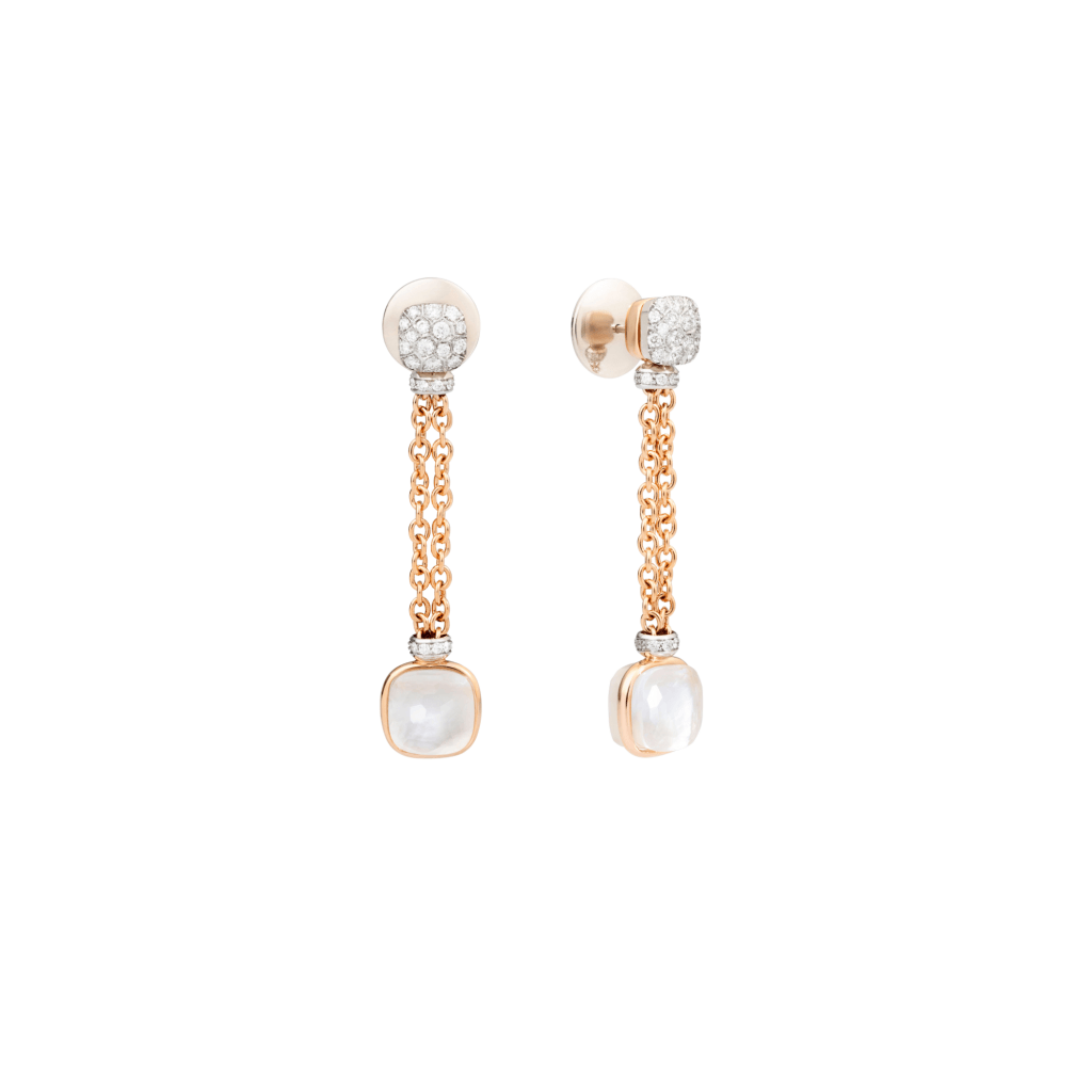 Pomellato Nudo oorsieraad roodgoud met diamant - POB9051 O6000 DB0VA - #1 Pomellato Nudo oorsieraad roodgoud met diamant - POB9051 O6000 DB0VA - #1