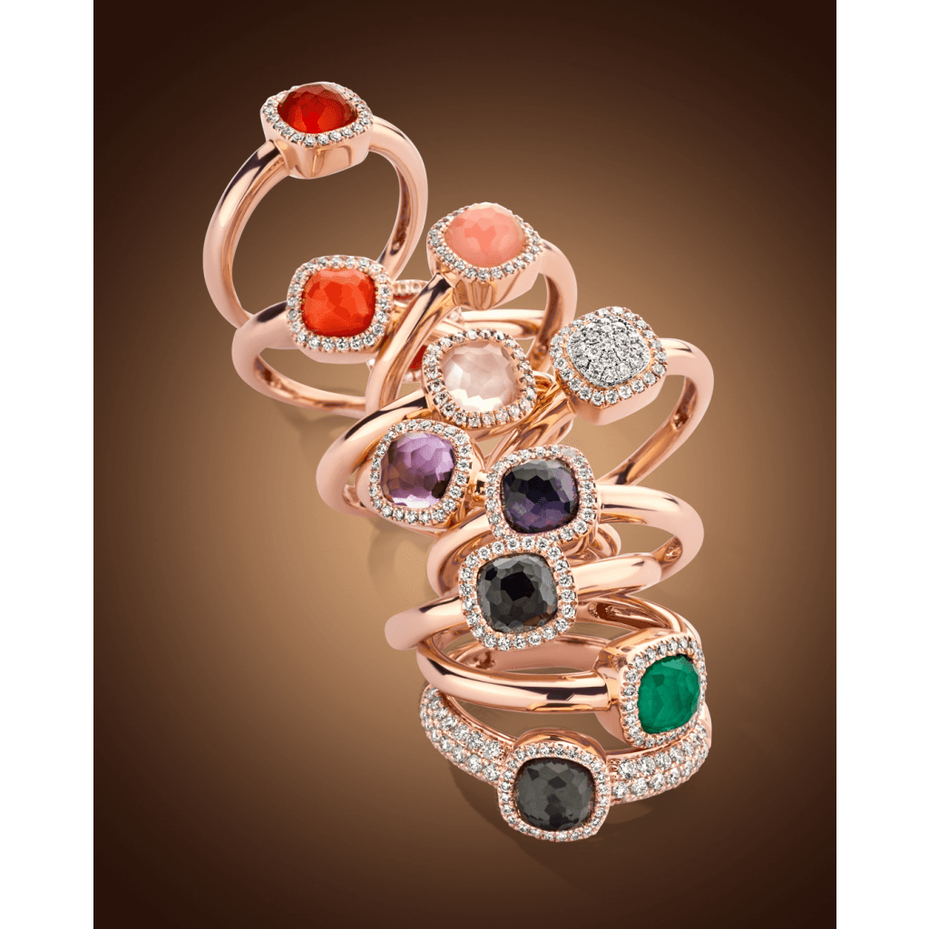 Tirisi Jewelry Milano Sweeties ring roodgoud met diamant - TR9624RUP - #3 Tirisi Jewelry Milano Sweeties ring roodgoud met diamant - TR9624RUP - #3