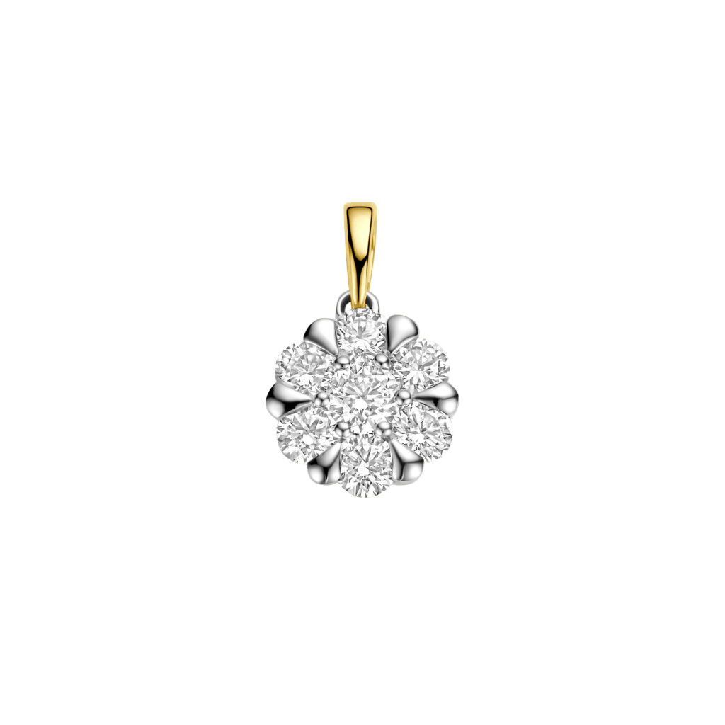 Schaap en Citroen Diamonds hanger geelgoud met diamant - #1 Schaap en Citroen Diamonds hanger geelgoud met diamant - #1