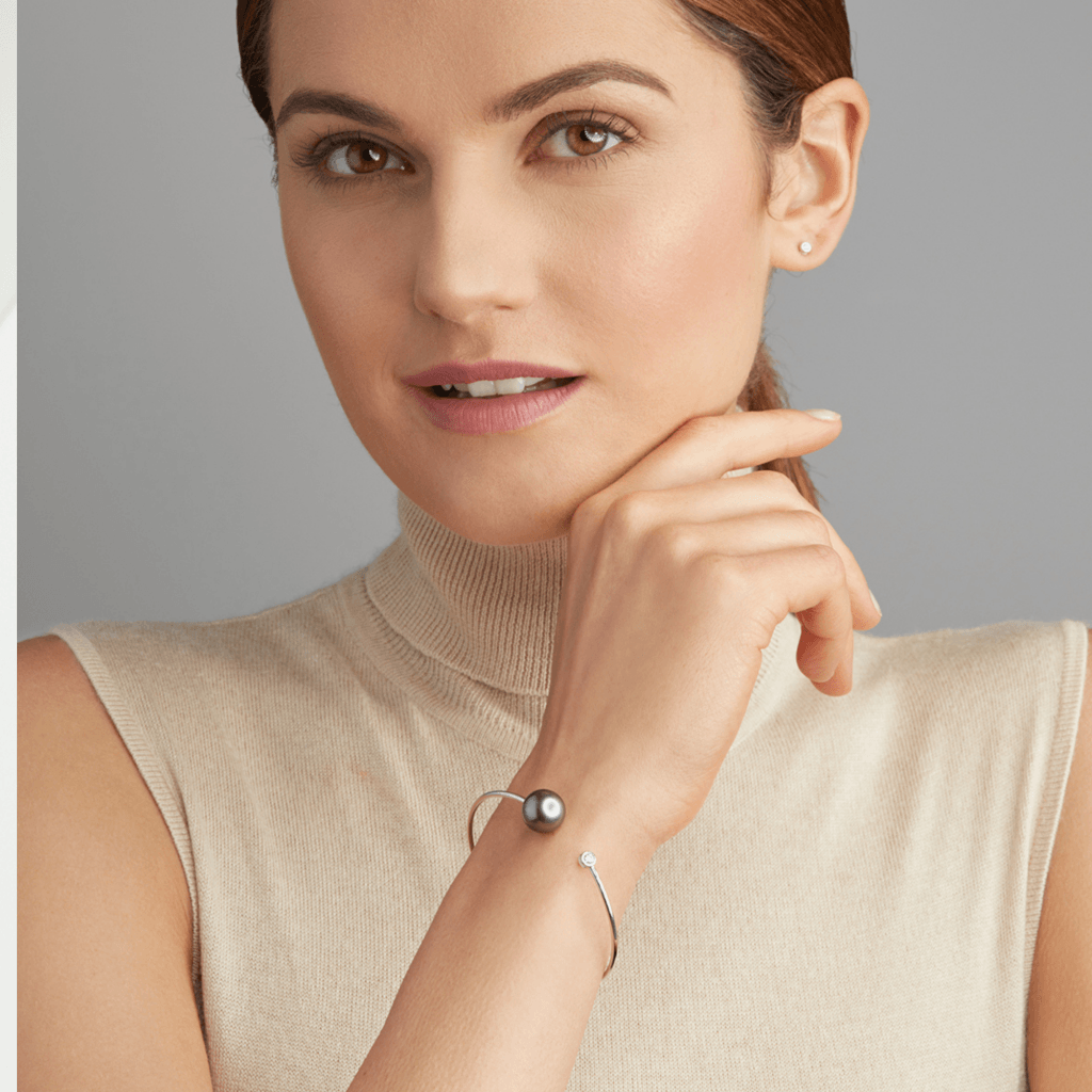 Yana Nesper Open Mind armband witgoud met diamant - OM15 - #4 Yana Nesper Open Mind armband witgoud met diamant - OM15 - #4