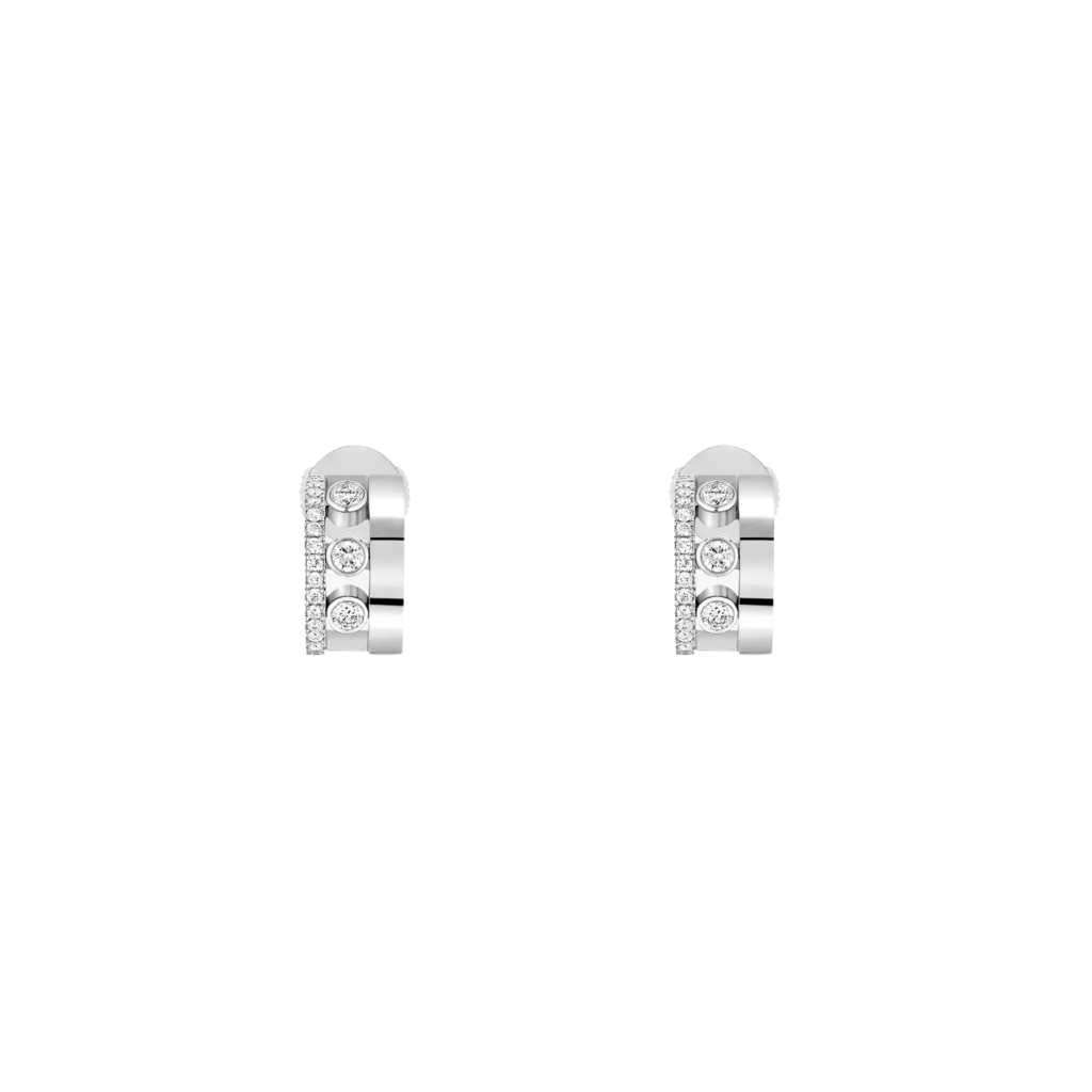 Messika Move Romane oorsieraad witgoud met diamant - 7178-WG - #1 Messika Move Romane oorsieraad witgoud met diamant - 7178-WG - #1