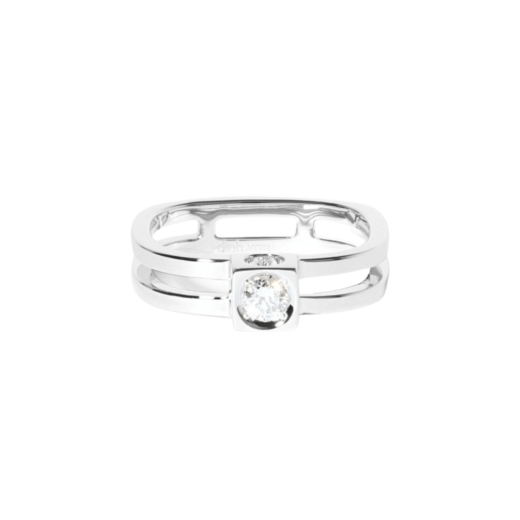 dinh van Le Cube Diamant ring witgoud met diamant - 208902 - #2 dinh van Le Cube Diamant ring witgoud met diamant - 208902 - #2