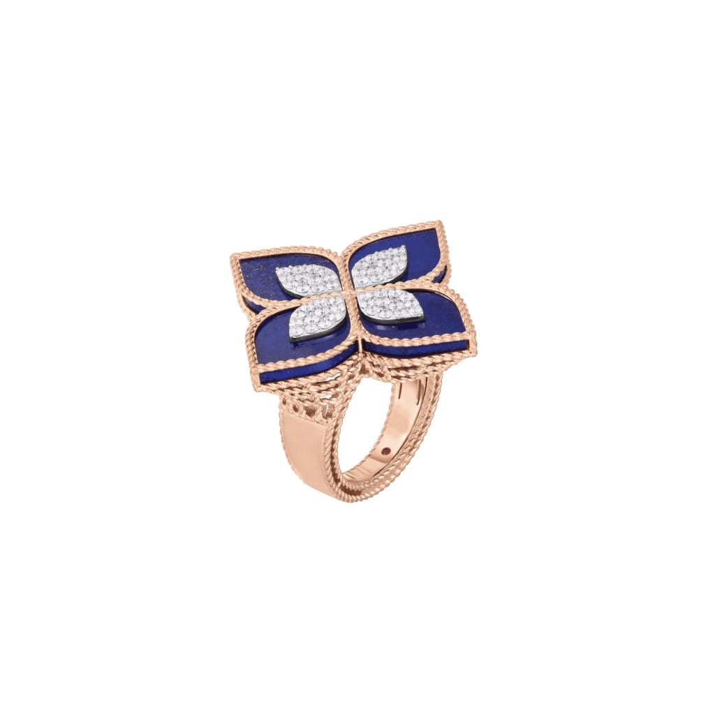 Roberto Coin Princess Flower ring roodgoud met diamant - ADV888RI1838_04 - #1 Roberto Coin Princess Flower ring roodgoud met diamant - ADV888RI1838_04 - #1