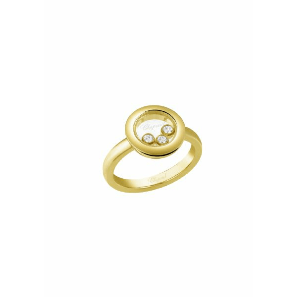 Chopard Happy Diamonds Icons Round ring geelgoud met diamant - 82A018-0109 - #1 Chopard Happy Diamonds Icons Round ring geelgoud met diamant - 82A018-0109 - #1
