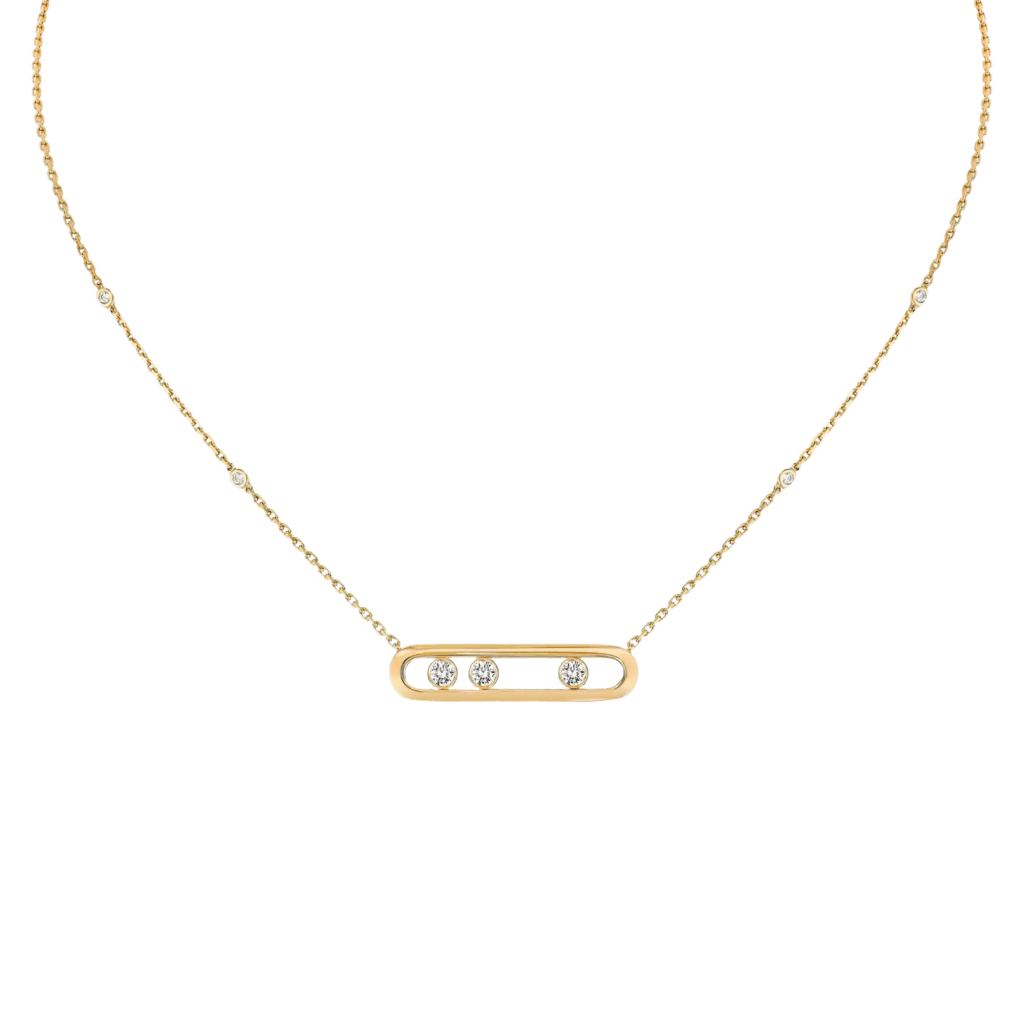 Messika Move 10th collier geelgoud met diamant - 3997-YG - #1 Messika Move 10th collier geelgoud met diamant - 3997-YG - #1