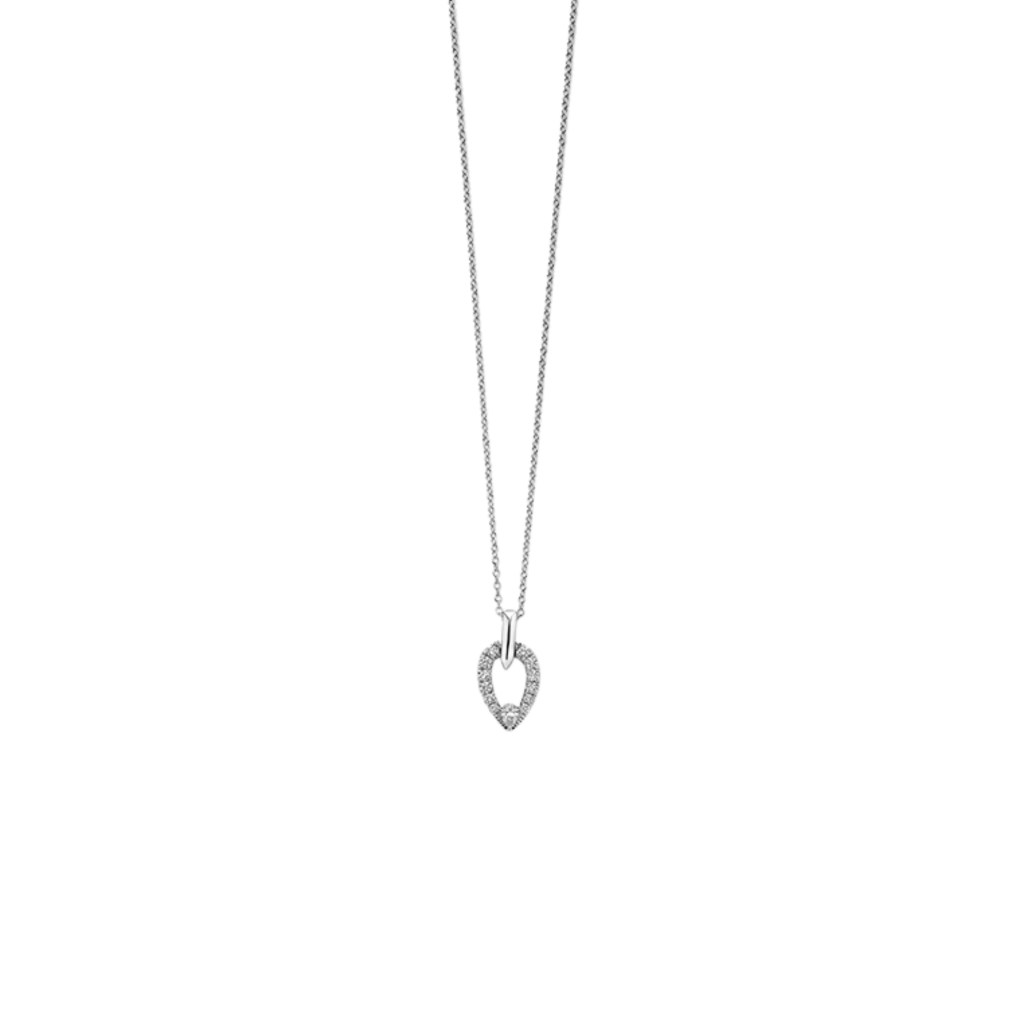Schaap en Citroen Diamonds collier witgoud met diamant - #1 Schaap en Citroen Diamonds collier witgoud met diamant - #1