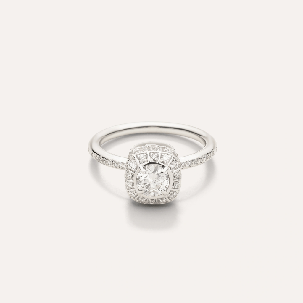 Pomellato Nudo Solitaire ring witgoud met diamant - PAC2100 FBWHR GV105 GIA - #2 Pomellato Nudo Solitaire ring witgoud met diamant - PAC2100 FBWHR GV105 GIA - #2