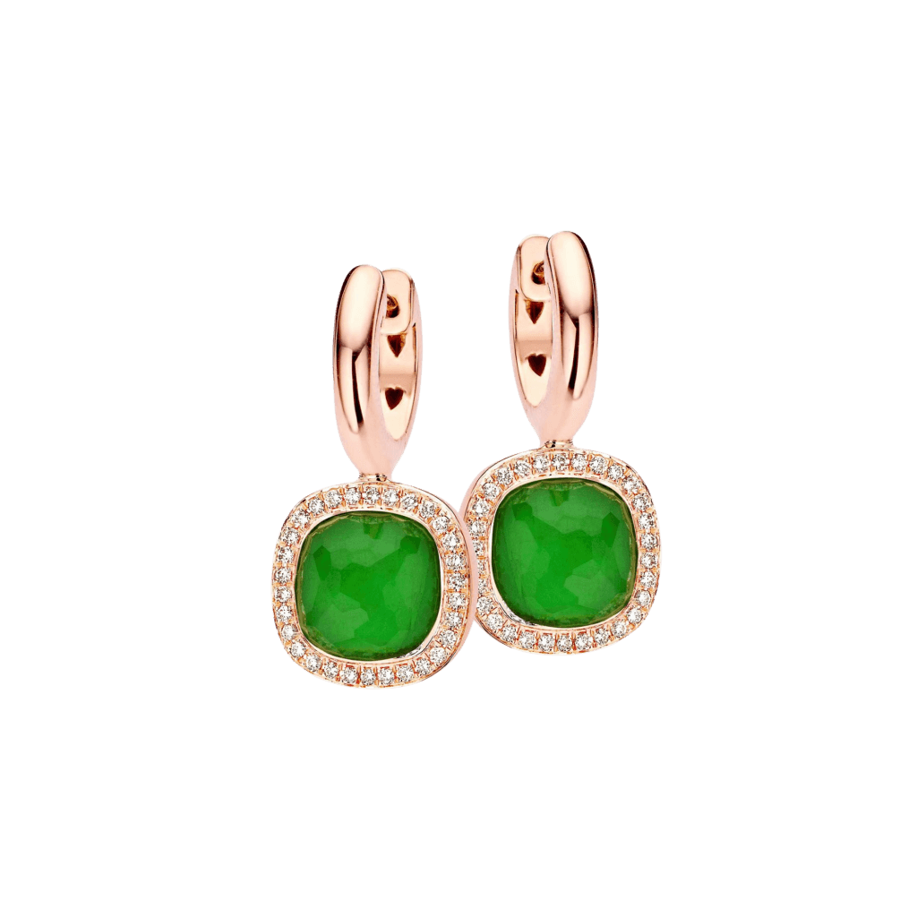 Tirisi Jewelry Milano Due oorsieraad roodgoud met diamant - TE9217EMP - #2 Tirisi Jewelry Milano Due oorsieraad roodgoud met diamant - TE9217EMP - #2