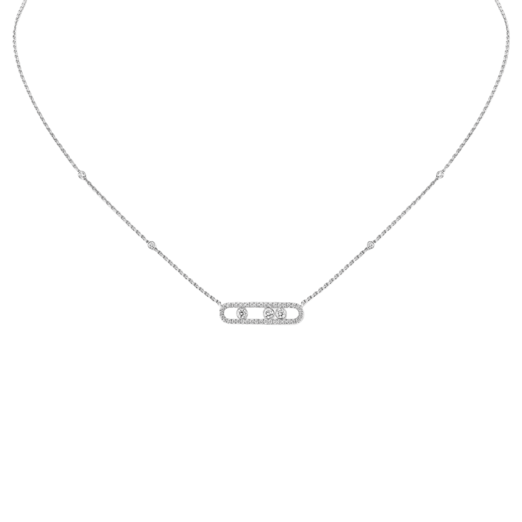 Messika Move Classique Small Model collier witgoud met diamant - 4322-WG - #1 Messika Move Classique Small Model collier witgoud met diamant - 4322-WG - #1