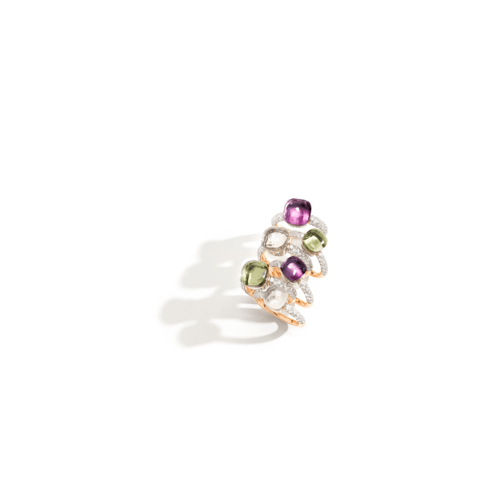 Pomellato Nudo Petit ring roodgoud met diamant - PAB7040 O6WHR DB0OI - #5 Pomellato Nudo Petit ring roodgoud met diamant - PAB7040 O6WHR DB0OI - #5