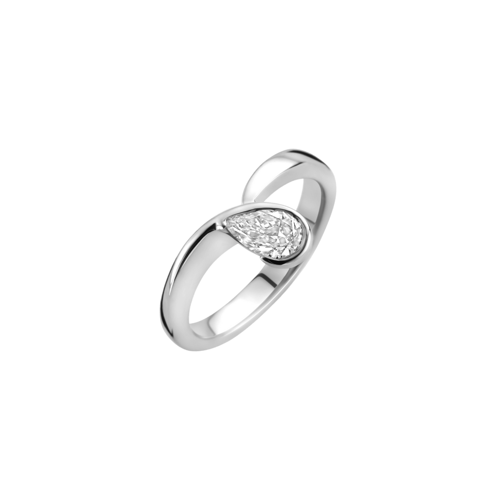 Schaap en Citroen Diamonds ring witgoud met diamant - #1 Schaap en Citroen Diamonds ring witgoud met diamant - #1