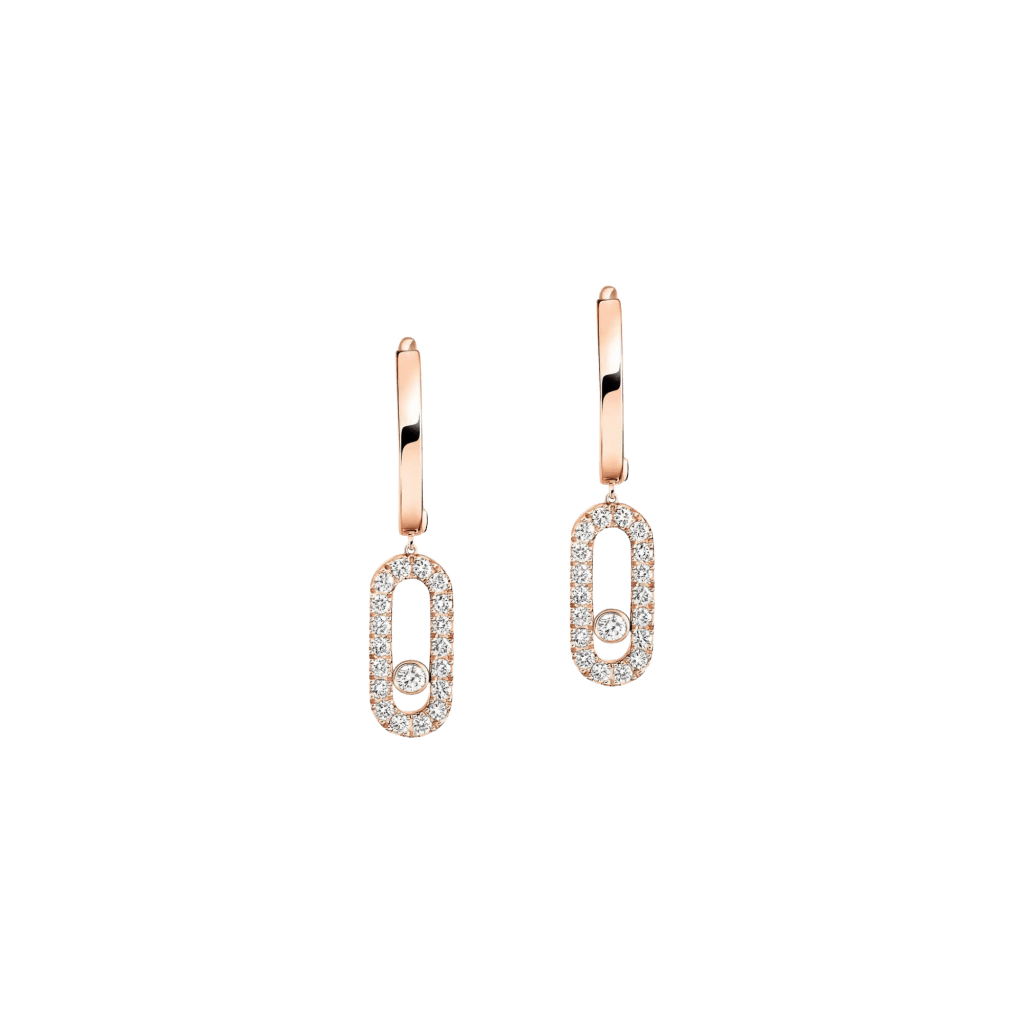 Messika Move Uno oorsieraad roodgoud met diamant - 12037-PG - #1 Messika Move Uno oorsieraad roodgoud met diamant - 12037-PG - #1