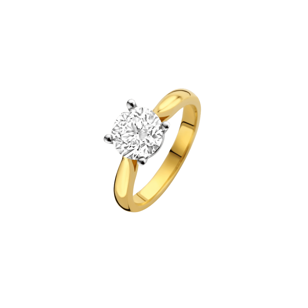 Schaap en Citroen Diamonds ring geelgoud met diamant - #1 Schaap en Citroen Diamonds ring geelgoud met diamant - #1