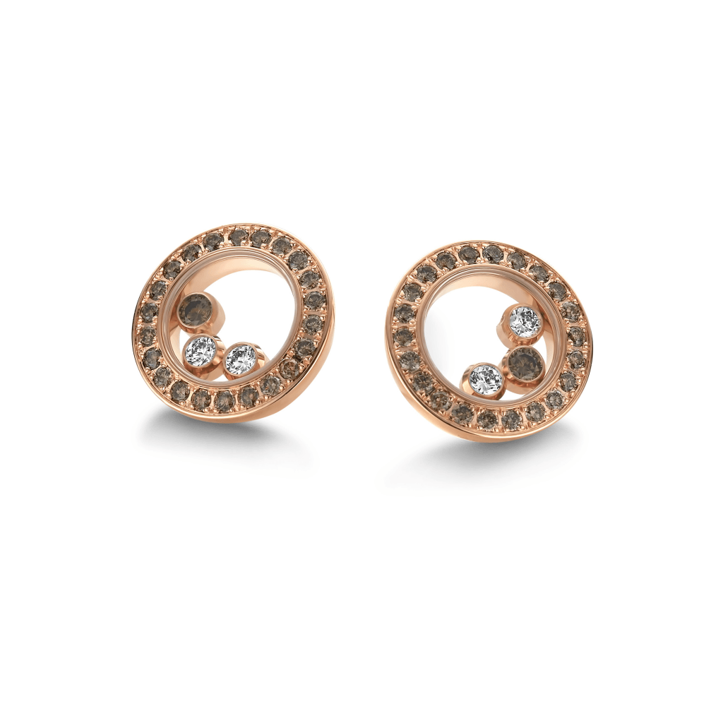 Chopard Happy Diamonds Happy Together oorsieraad roodgoud met diamant - 83A018-5501 - #1 Chopard Happy Diamonds Happy Together oorsieraad roodgoud met diamant - 83A018-5501 - #1