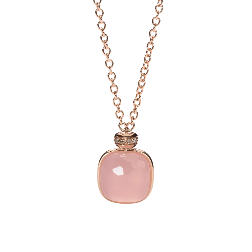 Pomellato Nudo collier roodgoud met diamant - PCC2022 O7000 BRCQR - #1 Pomellato Nudo collier roodgoud met diamant - PCC2022 O7000 BRCQR - #1