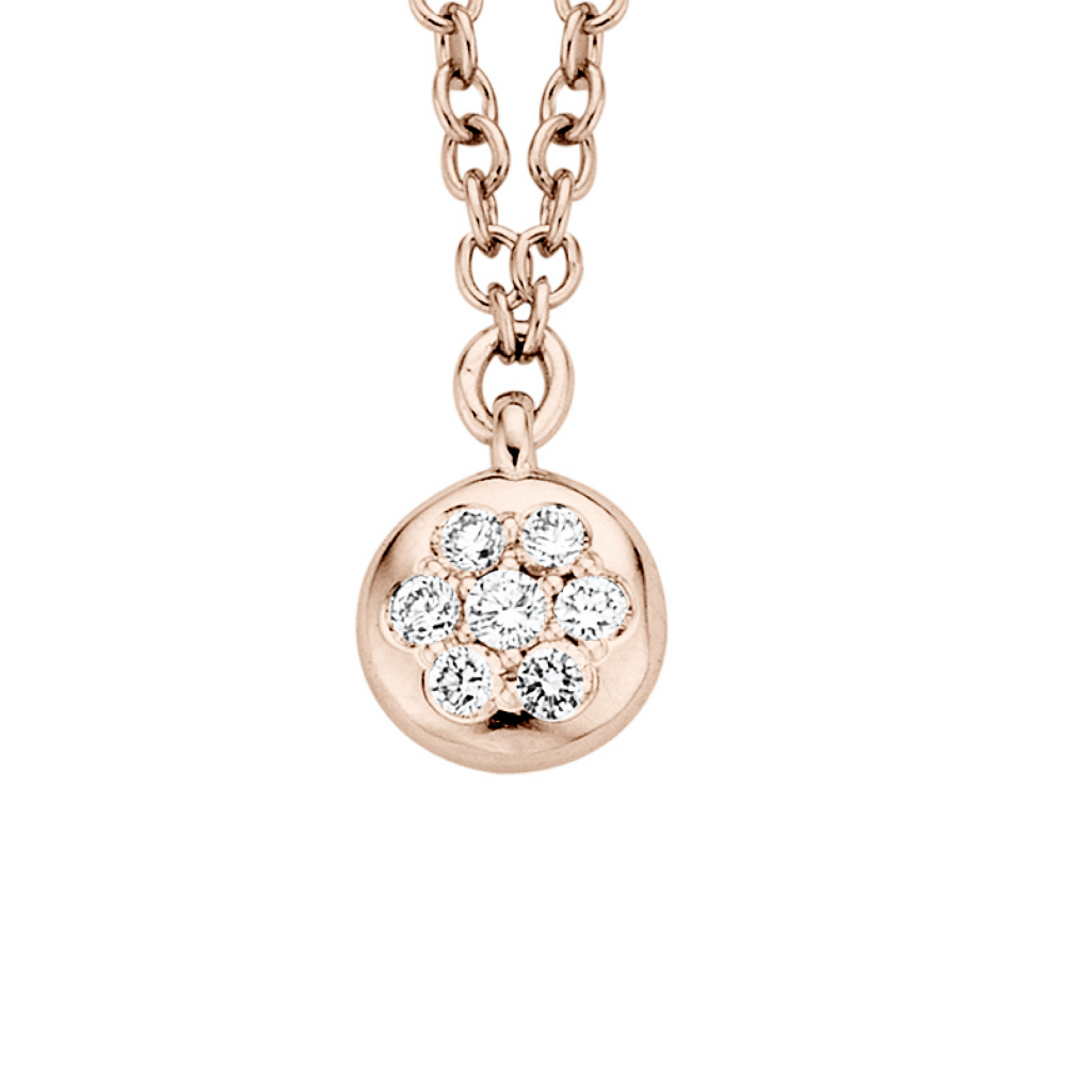 Schaap en Citroen Diamonds collier roodgoud met diamant - #3 Schaap en Citroen Diamonds collier roodgoud met diamant - #3