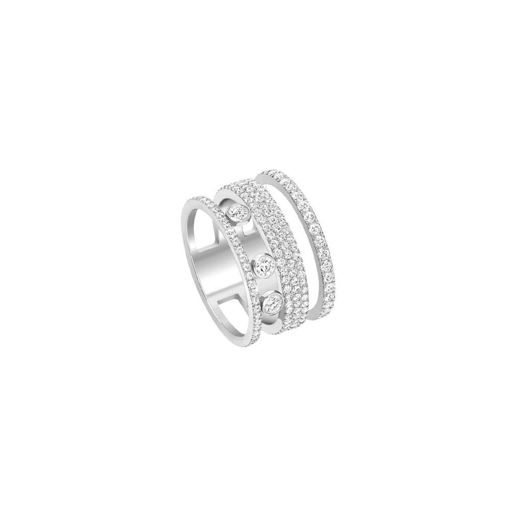 Messika Move Romane ring witgoud met diamant - 7205-WG - #1 Messika Move Romane ring witgoud met diamant - 7205-WG - #1