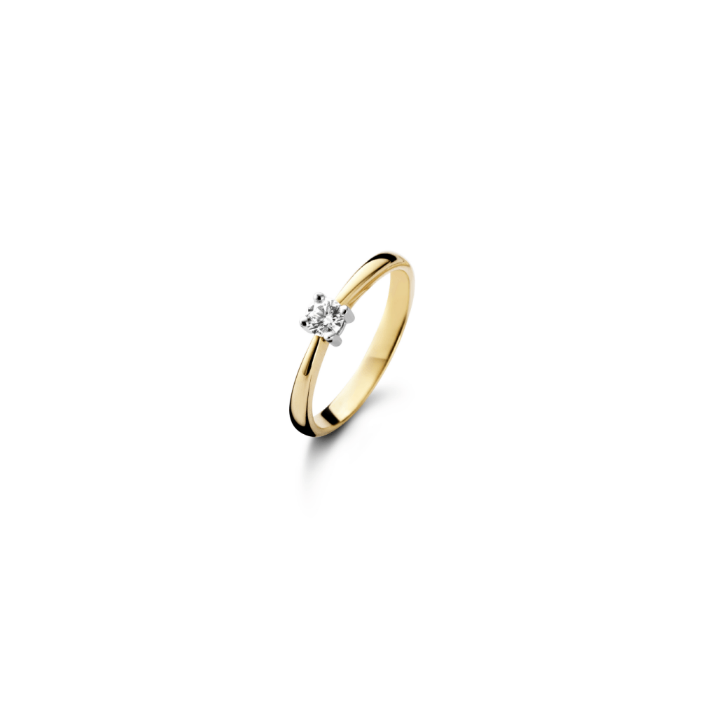 Schaap en Citroen Diamonds ring geelgoud met diamant - #1 Schaap en Citroen Diamonds ring geelgoud met diamant - #1