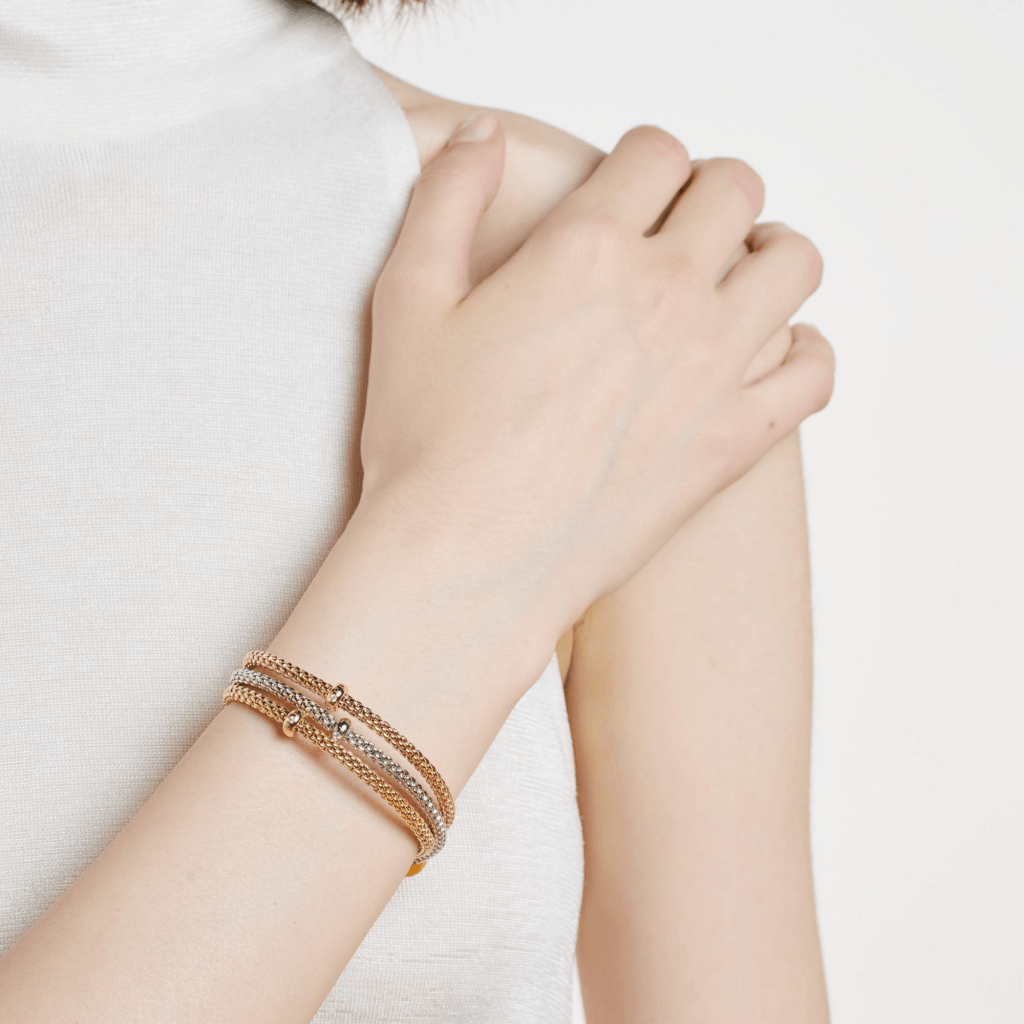 FOPE Prima armband roodgoud met diamant - 01M08BX_BB_R_XRX_00M - #6 FOPE Prima armband roodgoud met diamant - 01M08BX_BB_R_XRX_00M - #6
