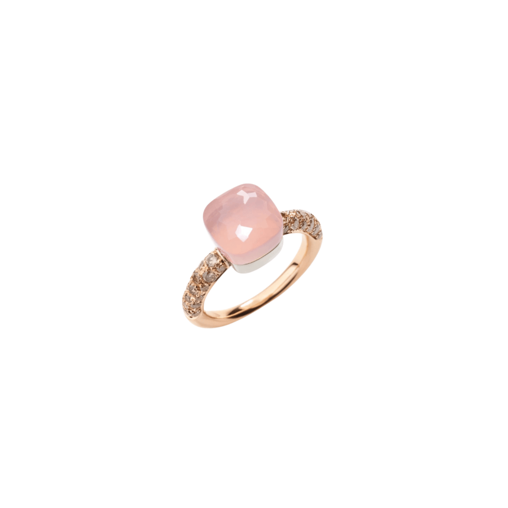 Pomellato Nudo Petit ring roodgoud met diamant - PAB7040 O6000 BRCQR - #1 Pomellato Nudo Petit ring roodgoud met diamant - PAB7040 O6000 BRCQR - #1