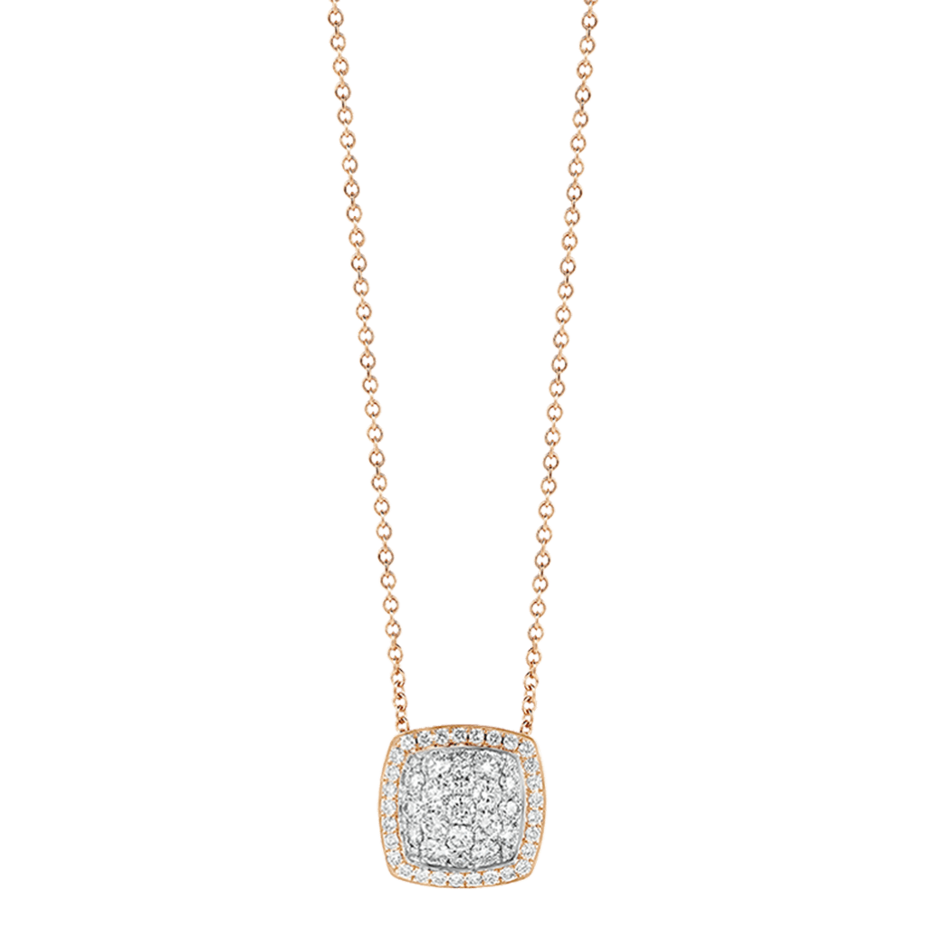 Tirisi Jewelry Milano Exclusive collier roodgoud met diamant - TP9177D(2P) - #2 Tirisi Jewelry Milano Exclusive collier roodgoud met diamant - TP9177D(2P) - #2