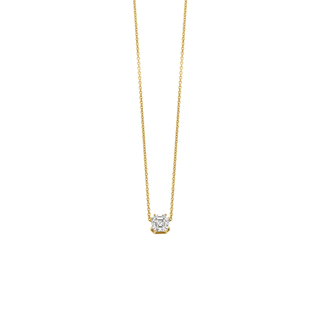 Royal Asscher Contemporary collier geelgoud met diamant - P.250.RAC.YG.1 HRD - #1 Royal Asscher Contemporary collier geelgoud met diamant - P.250.RAC.YG.1 HRD - #1