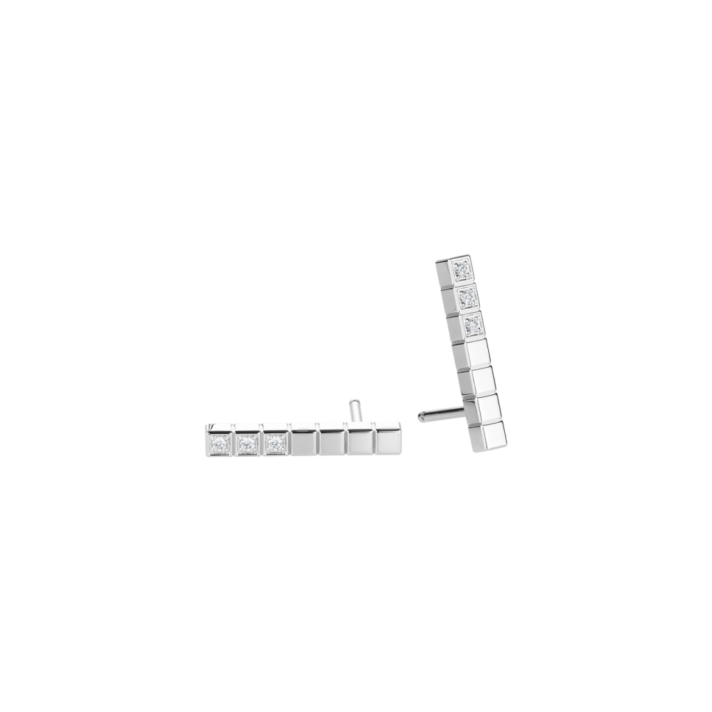 Chopard Ice Cube Mini oorsieraad witgoud met diamant - 837702-1002 - #3 Chopard Ice Cube Mini oorsieraad witgoud met diamant - 837702-1002 - #3