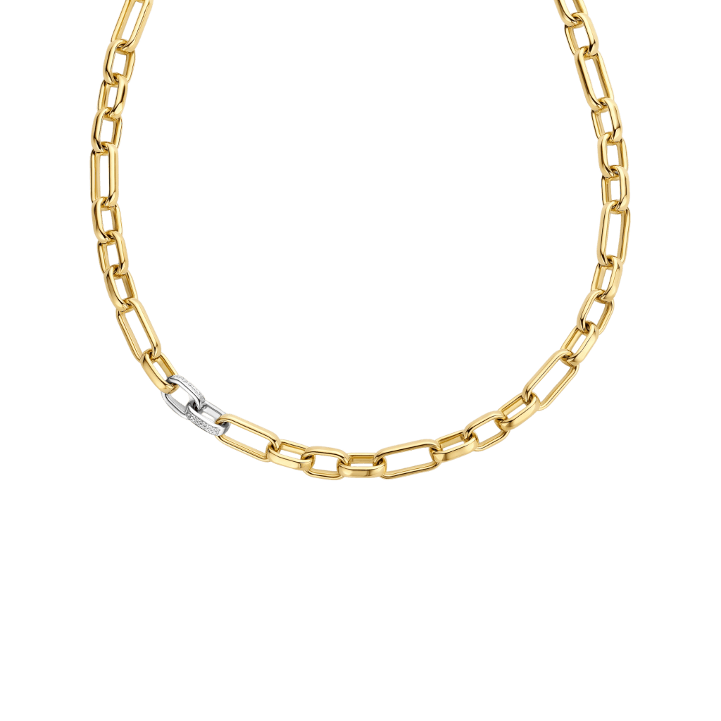 Schaap en Citroen Diamonds collier geelgoud met diamant - #1 Schaap en Citroen Diamonds collier geelgoud met diamant - #1
