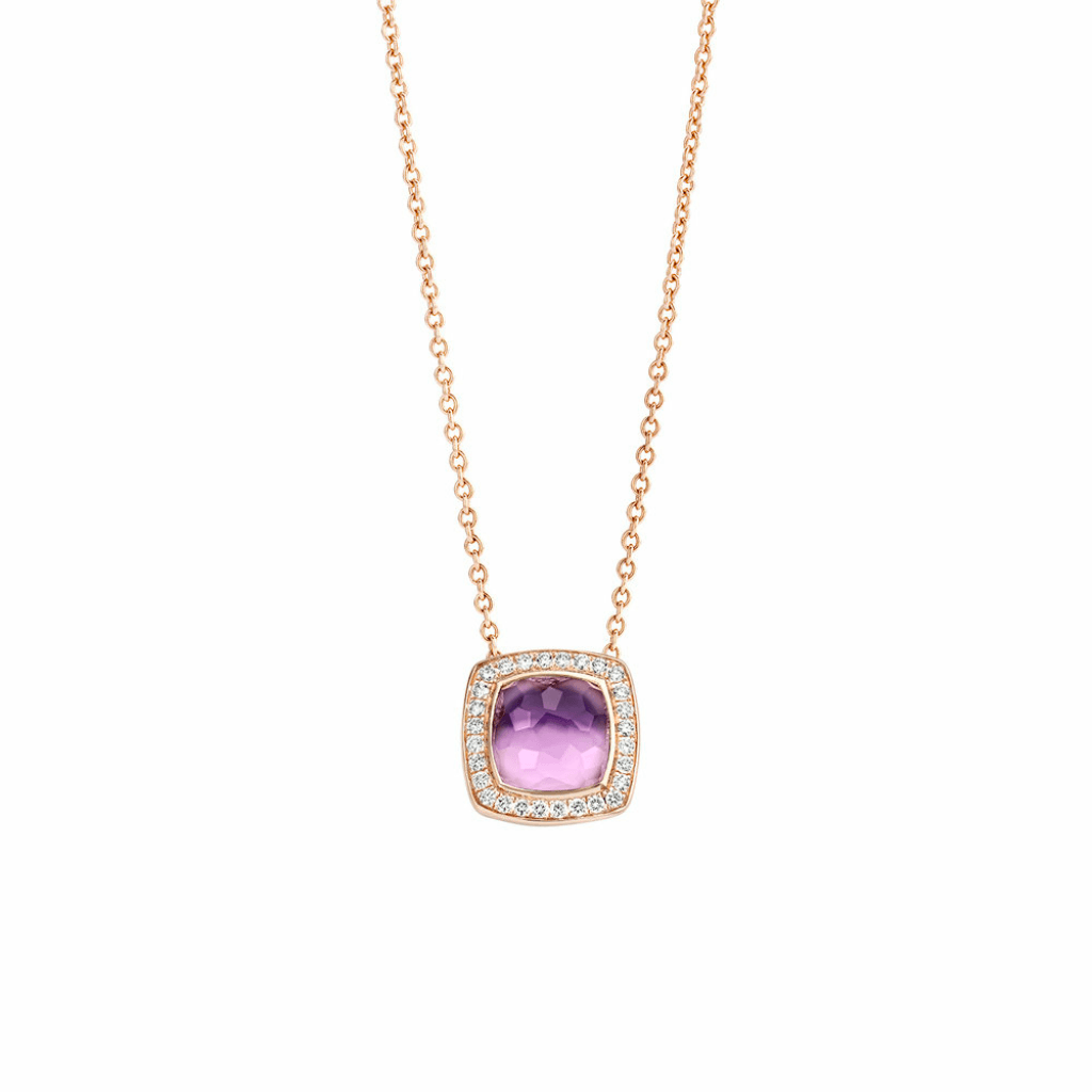 Tirisi Jewelry Milano Tre collier roodgoud met diamant - TP9186SAMP - #2 Tirisi Jewelry Milano Tre collier roodgoud met diamant - TP9186SAMP - #2