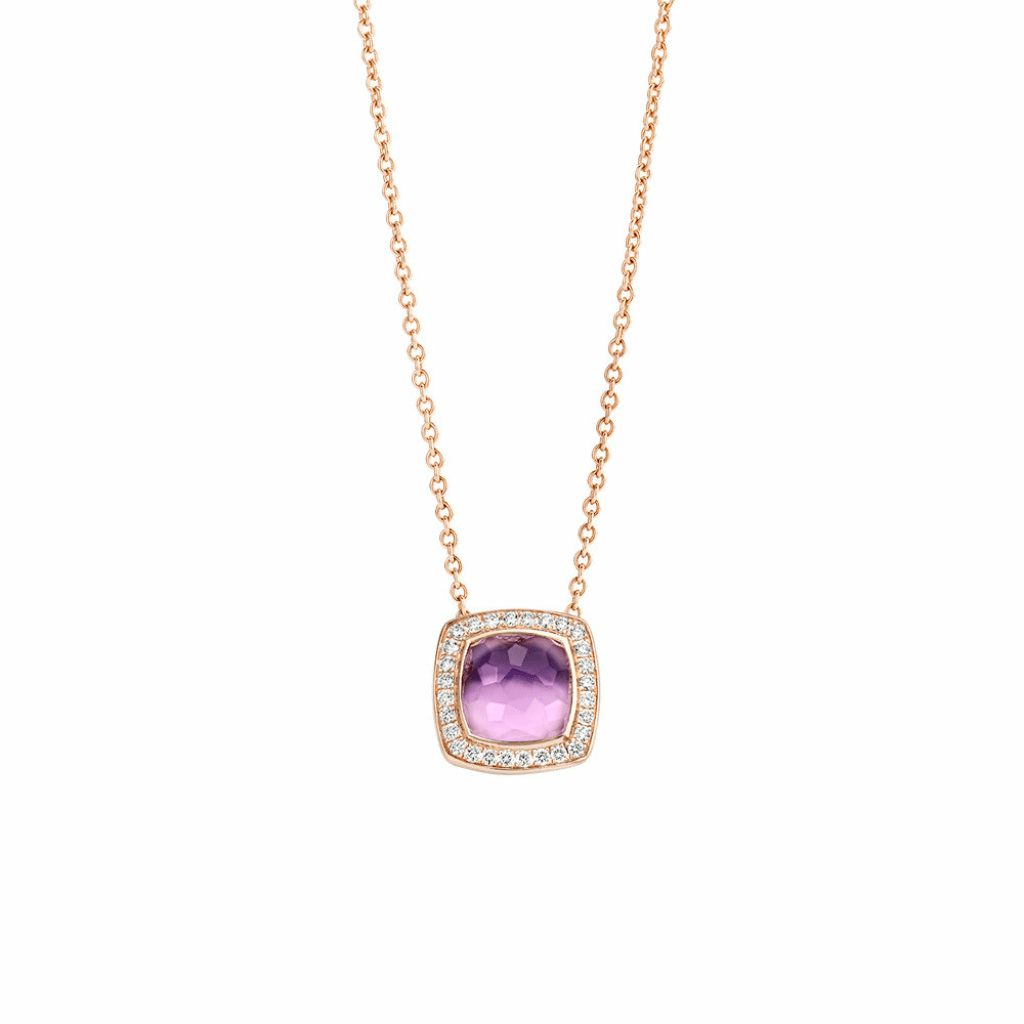 Tirisi Jewelry Milano Tre collier roodgoud met diamant - TP9186SAMP - #2 Tirisi Jewelry Milano Tre collier roodgoud met diamant - TP9186SAMP - #2