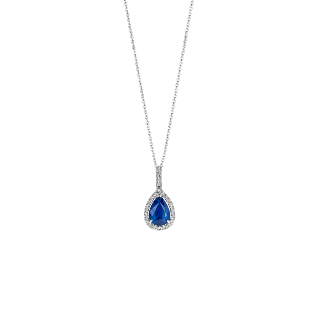 Schaap en Citroen Colours collier witgoud met diamant - #1 Schaap en Citroen Colours collier witgoud met diamant - #1
