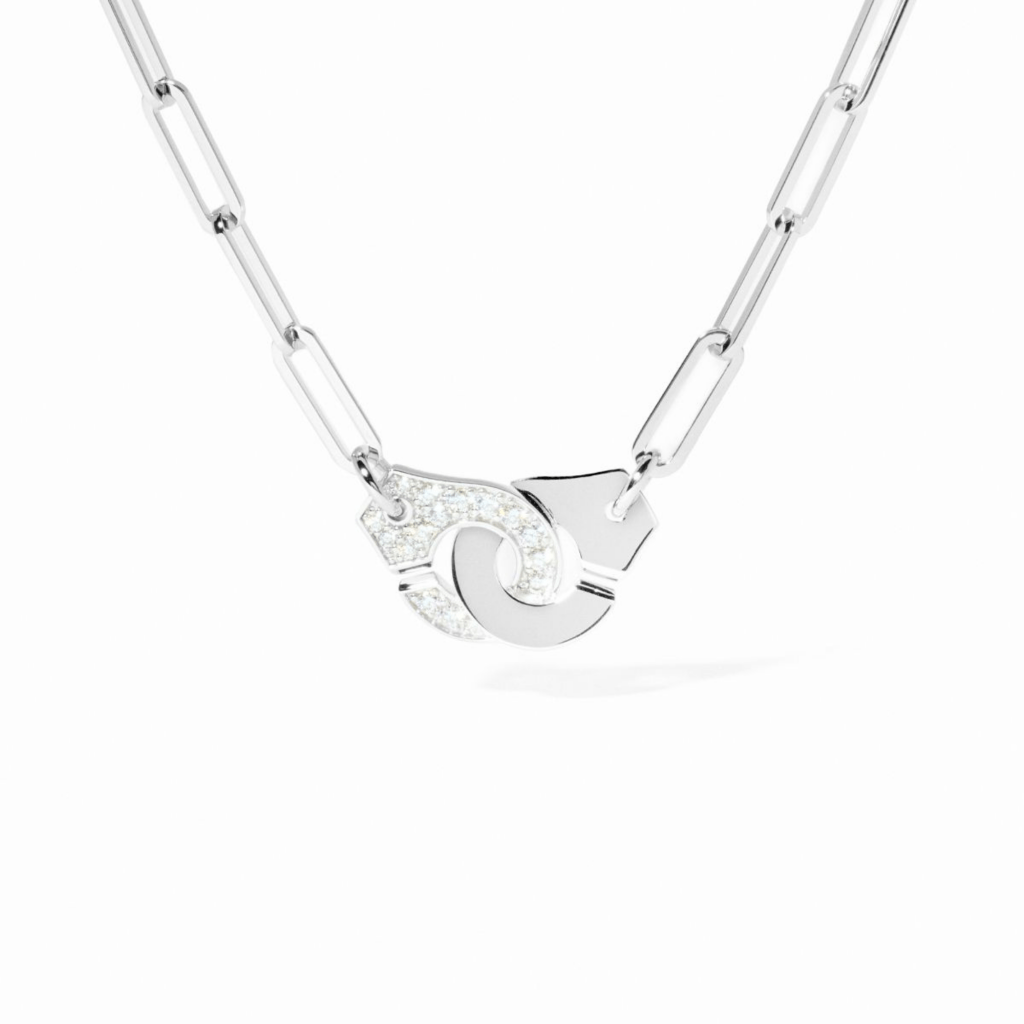 dinh van Menottes Dinh Van collier witgoud met diamant - 652212 - #3 dinh van Menottes Dinh Van collier witgoud met diamant - 652212 - #3