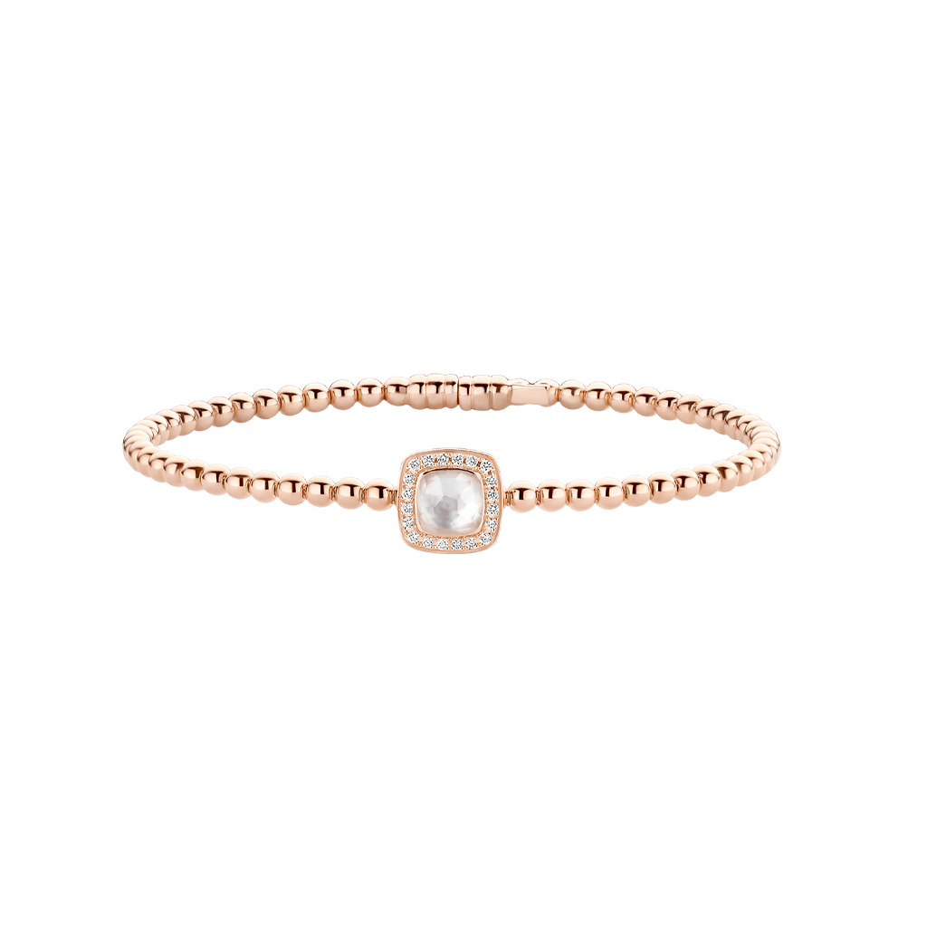 Tirisi Jewelry Milano Tre armband roodgoud met diamant - TB2147WQP - #1 Tirisi Jewelry Milano Tre armband roodgoud met diamant - TB2147WQP - #1