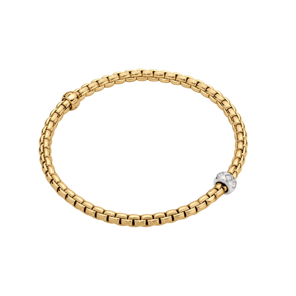 FOPE Eka armband geelgoud met diamant - 73101BX_BB_G_XBX_00L - #1 FOPE Eka armband geelgoud met diamant - 73101BX_BB_G_XBX_00L - #1