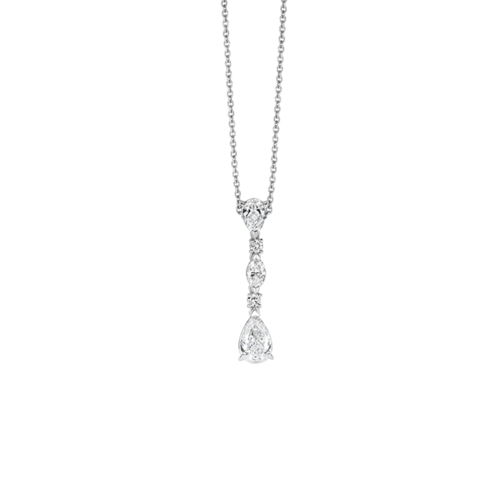 Schaap en Citroen Diamonds collier witgoud met diamant - #1 Schaap en Citroen Diamonds collier witgoud met diamant - #1