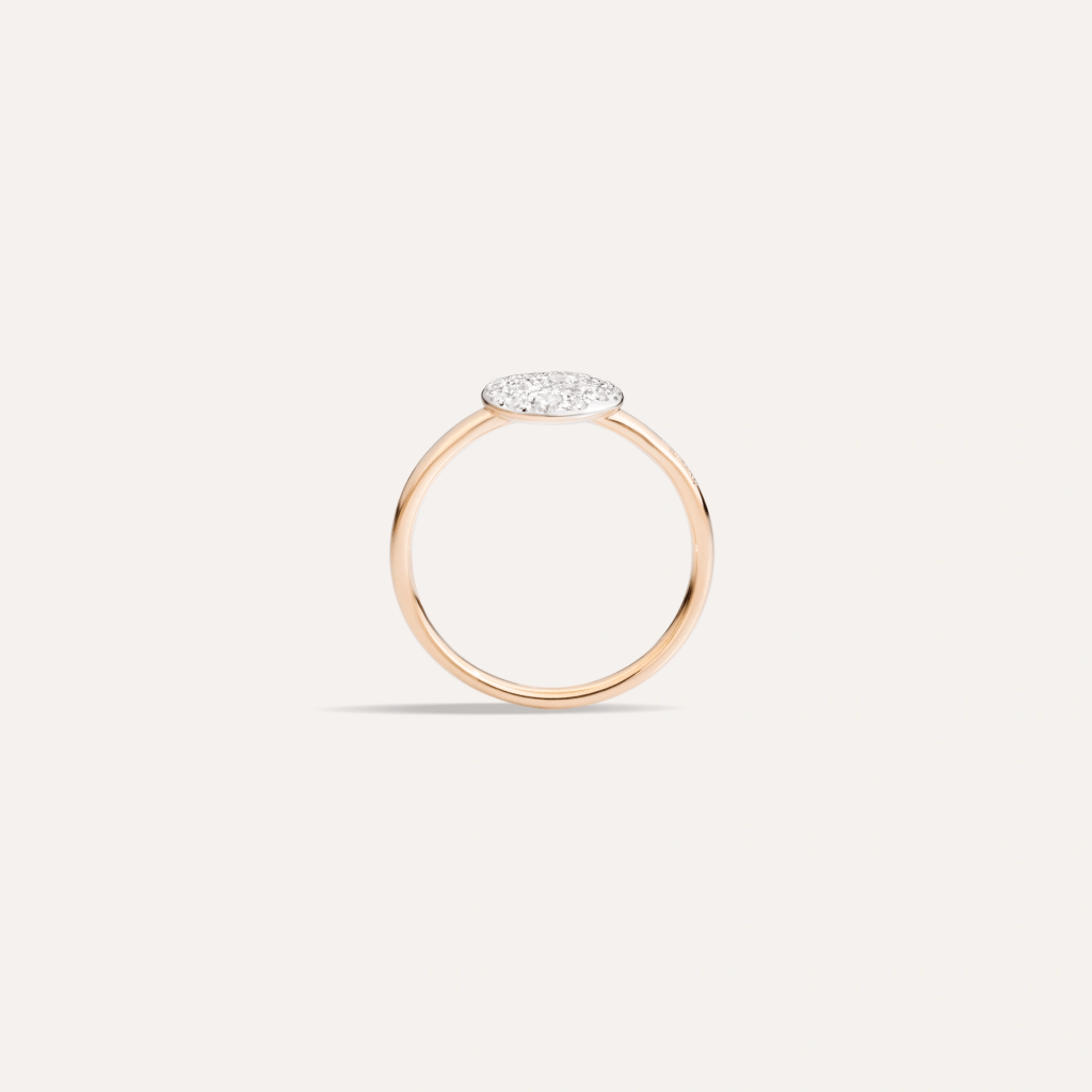 Pomellato Sabbia ring roodgoud met diamant - PAB4070 O7000 DB000 - #2 Pomellato Sabbia ring roodgoud met diamant - PAB4070 O7000 DB000 - #2