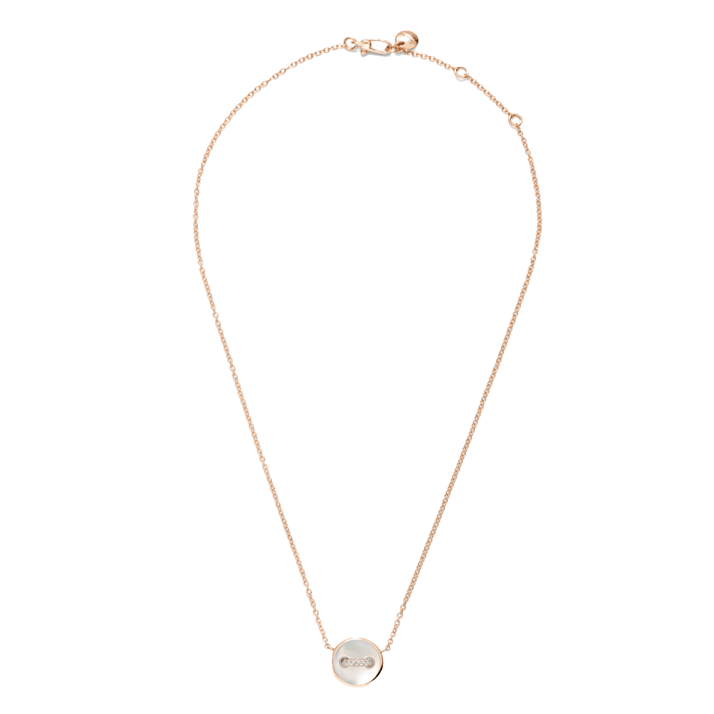Pomellato Pom Pom Dot collier roodgoud met diamant - PCC4031 O7WHR DB0MP - #2 Pomellato Pom Pom Dot collier roodgoud met diamant - PCC4031 O7WHR DB0MP - #2
