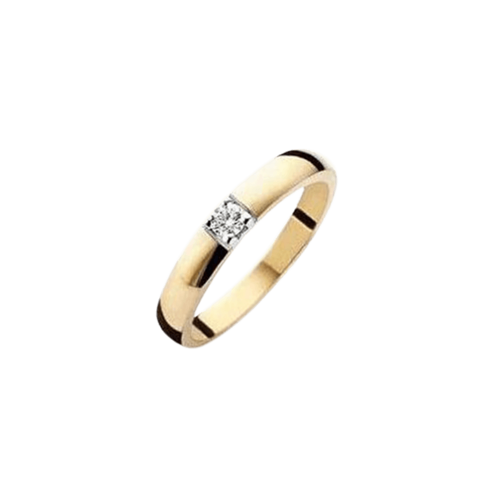 Schaap en Citroen Diamonds ring geelgoud met diamant - #1 Schaap en Citroen Diamonds ring geelgoud met diamant - #1