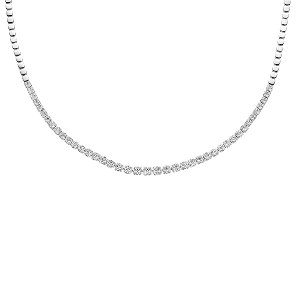 Schaap en Citroen Diamonds collier witgoud met diamant - #1 Schaap en Citroen Diamonds collier witgoud met diamant - #1