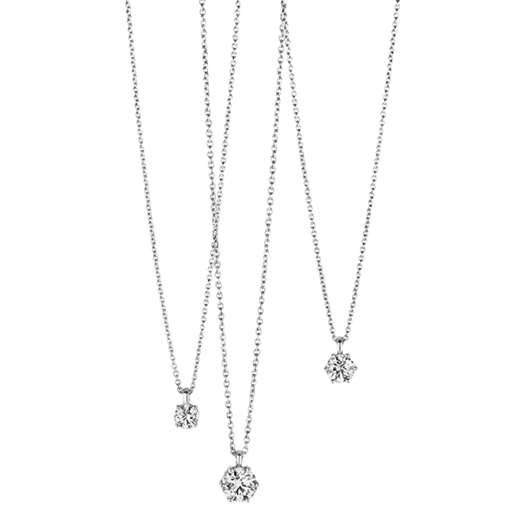 Schaap en Citroen Diamonds collier witgoud met diamant - #5 Schaap en Citroen Diamonds collier witgoud met diamant - #5