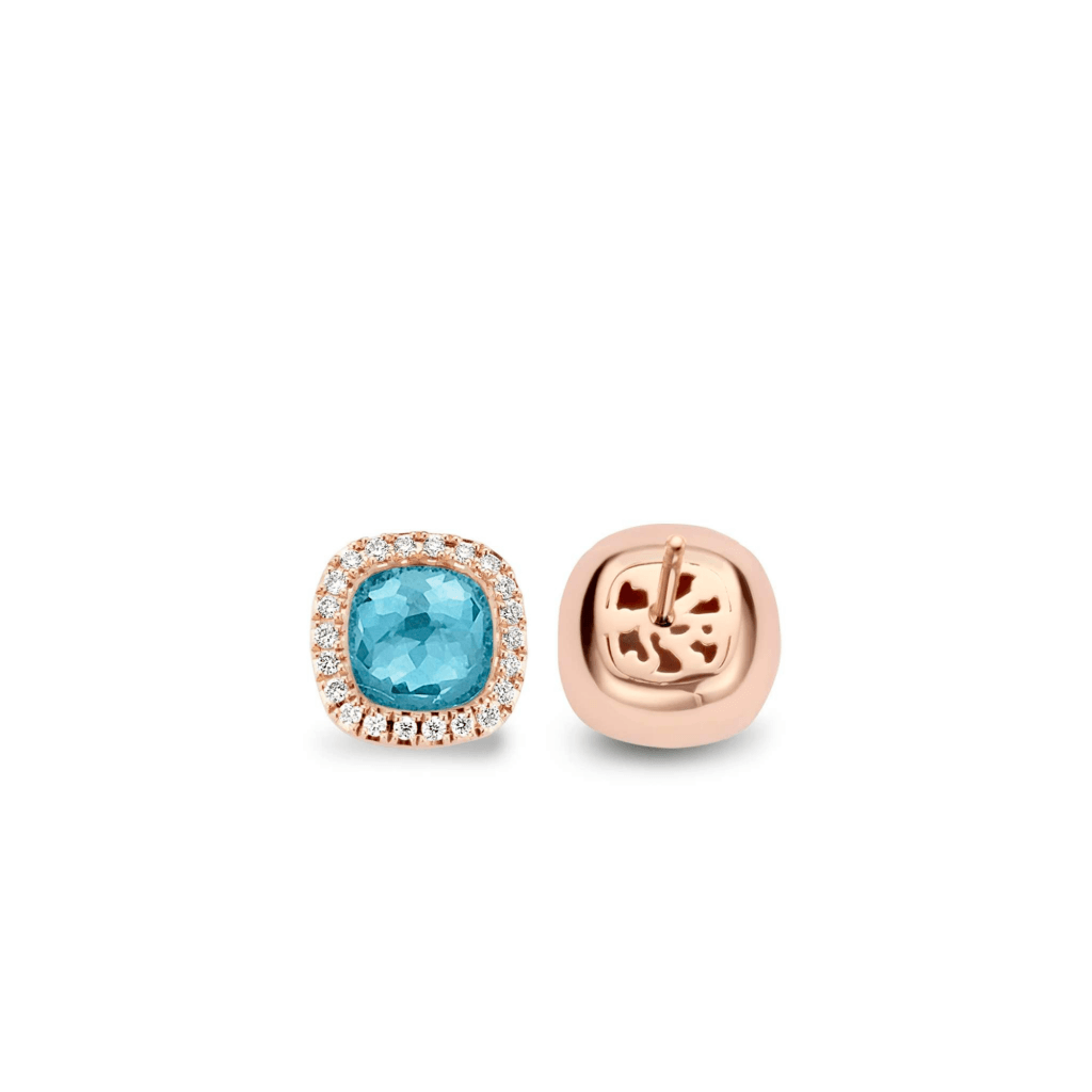 Tirisi Jewelry Milano Sweeties oorsieraad roodgoud met diamant - TE9226TQP - #3 Tirisi Jewelry Milano Sweeties oorsieraad roodgoud met diamant - TE9226TQP - #3