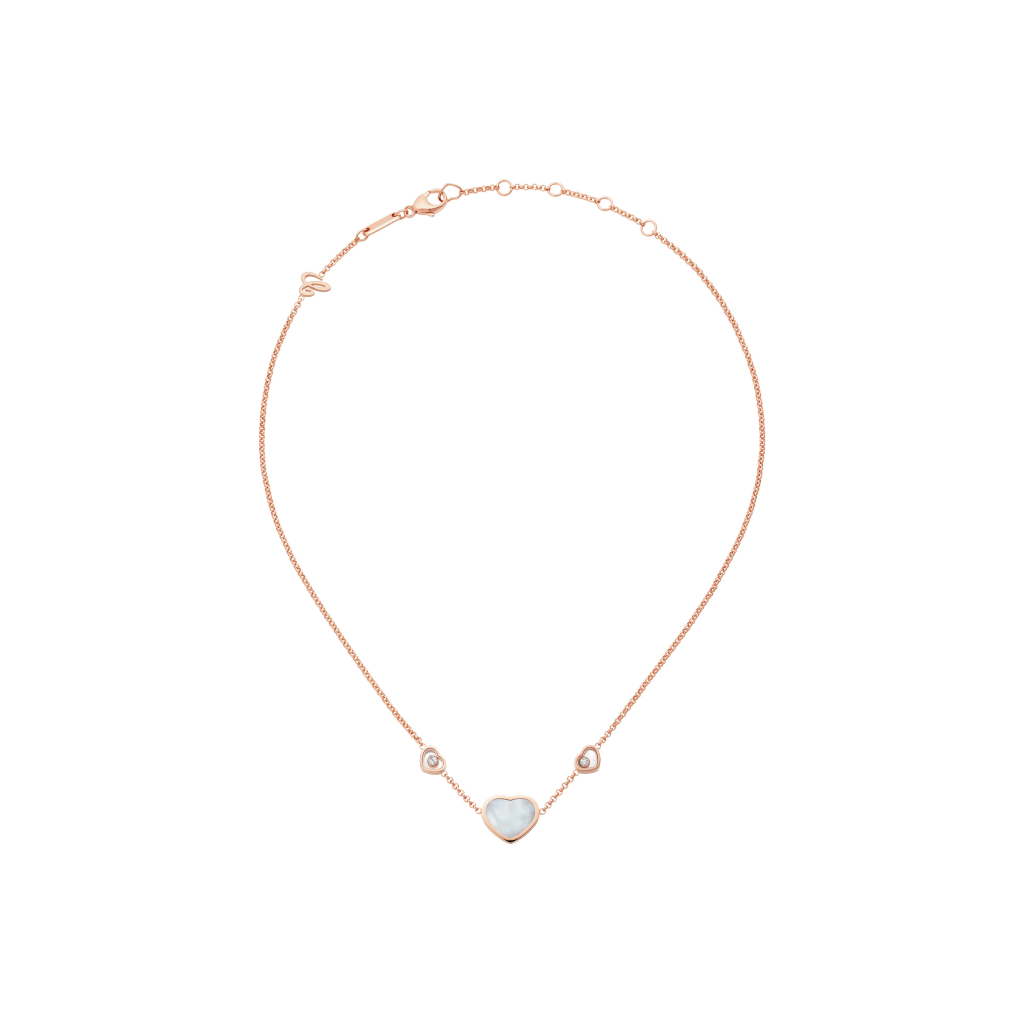 Chopard Happy Diamonds Happy Hearts collier roodgoud met diamant - 81A082-5301 - #3 Chopard Happy Diamonds Happy Hearts collier roodgoud met diamant - 81A082-5301 - #3