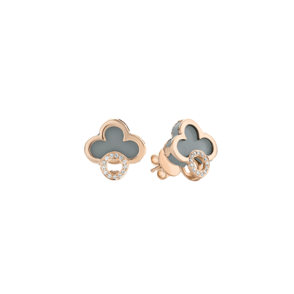 Tirisi Jewelry Seoul Flower Due oorsieraad roodgoud met diamant - TE7096HMP - #2 Tirisi Jewelry Seoul Flower Due oorsieraad roodgoud met diamant - TE7096HMP - #2