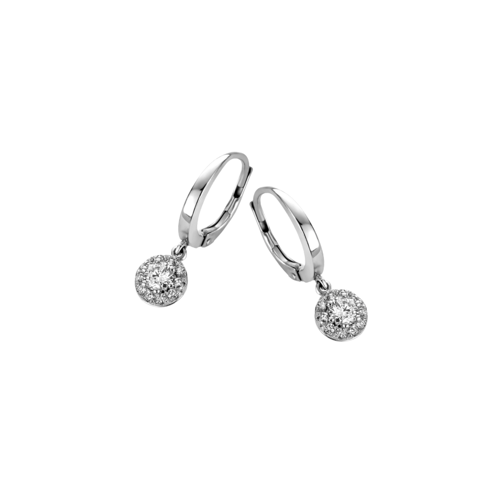 Schaap en Citroen Diamonds oorsieraad witgoud met diamant - #1 Schaap en Citroen Diamonds oorsieraad witgoud met diamant - #1