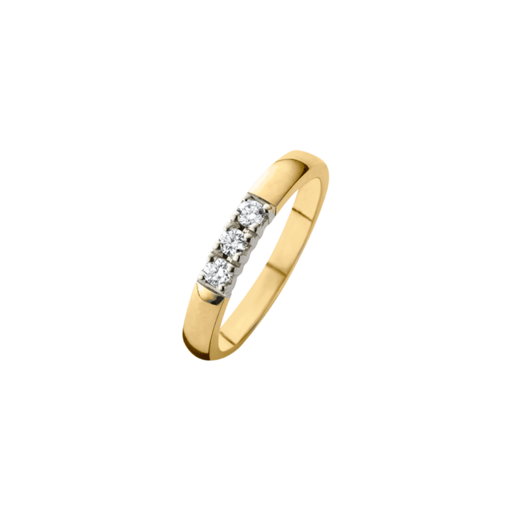 Schaap en Citroen Diamonds ring geelgoud met diamant - #1 Schaap en Citroen Diamonds ring geelgoud met diamant - #1
