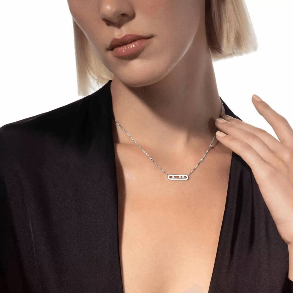 Messika Move Classique Small Model collier witgoud met diamant - 4323-WG - #2 Messika Move Classique Small Model collier witgoud met diamant - 4323-WG - #2