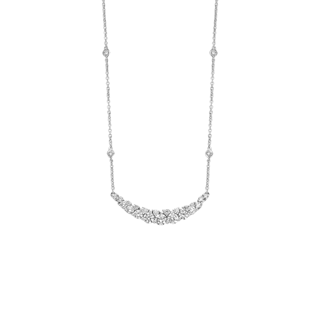 Schaap en Citroen Diamonds collier witgoud met diamant - #1 Schaap en Citroen Diamonds collier witgoud met diamant - #1