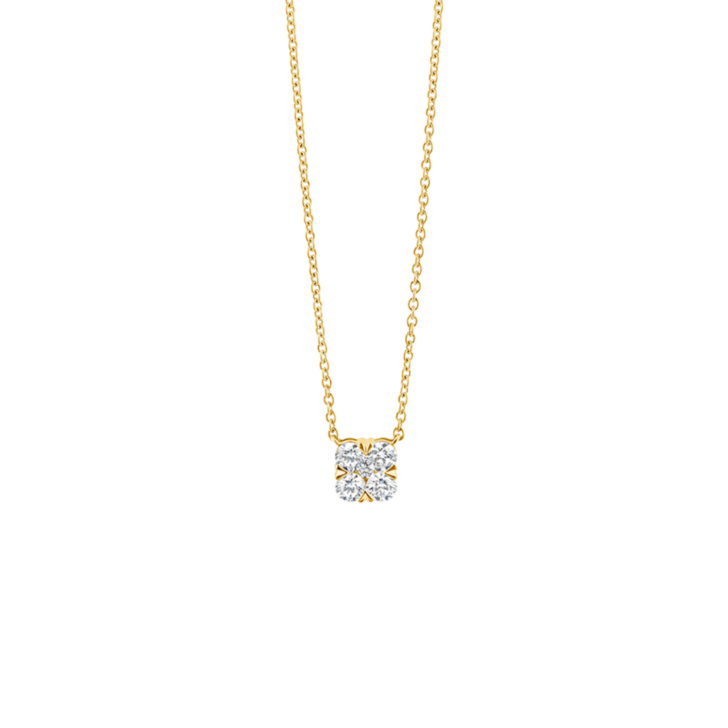 Schaap en Citroen Diamonds collier geelgoud met diamant - #1 Schaap en Citroen Diamonds collier geelgoud met diamant - #1